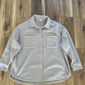 Athleta women’s Fleece button down Jacket size XL